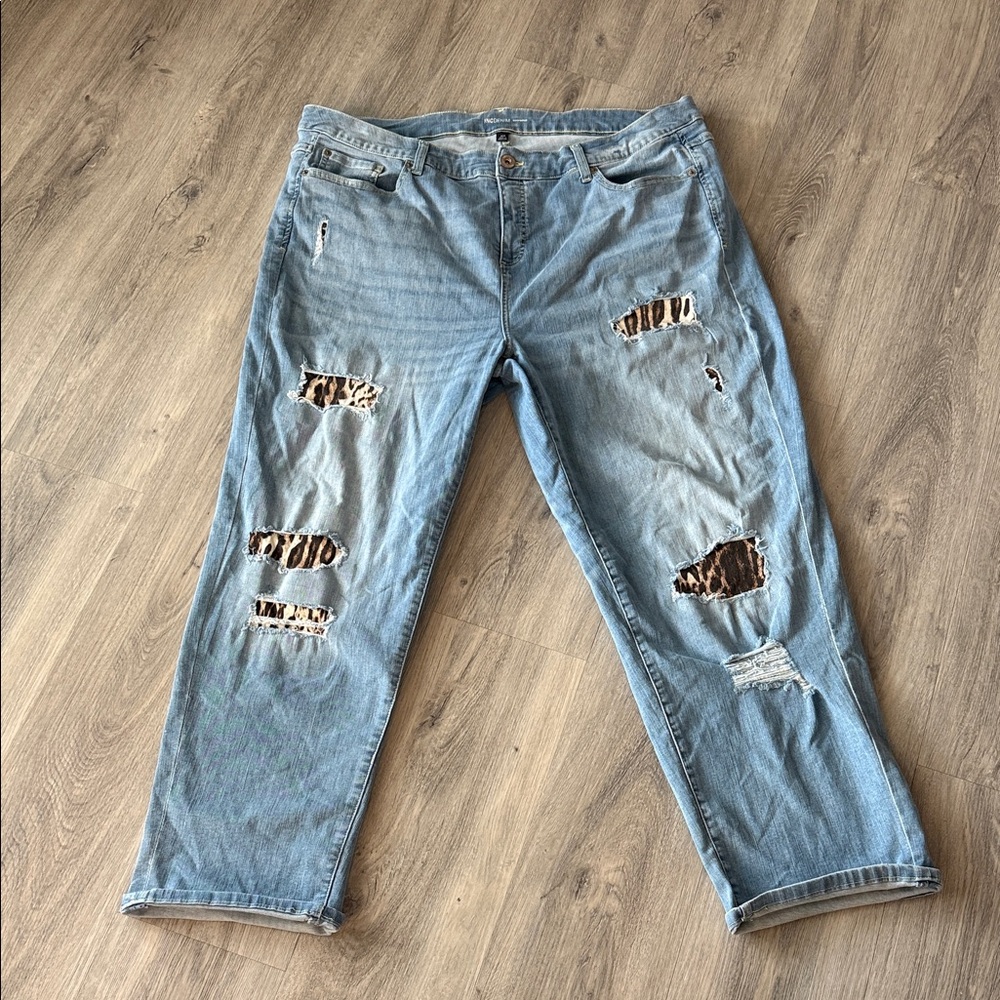 Inc denim Stylish Blue Distressed Women Jeans size 22 plus